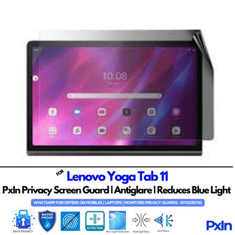 Privacy Screen Guard (Anti-Blue & Anti-Glare) for Lenovo Yoga Tab 11 | Pxin