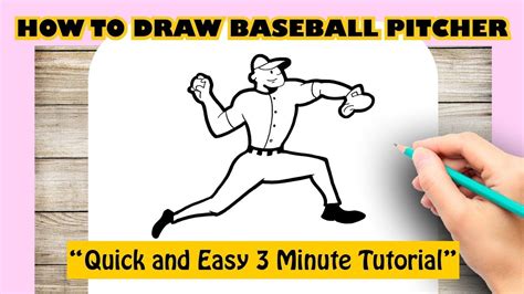 Baseball Pitcher Drawing 的图像结果