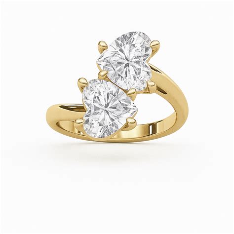 Twin Heart Diamond Ring – SYNDIORA