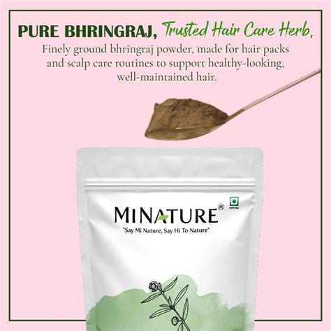 Bhringraj Powder For Hair Growth And Scalp Care | MINATURE ...