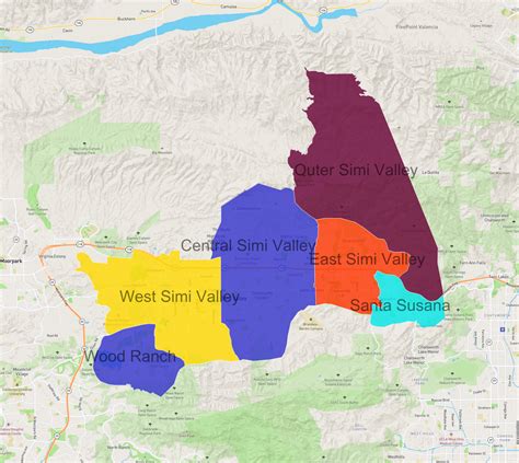 Neighbourhoods in Simi Valley