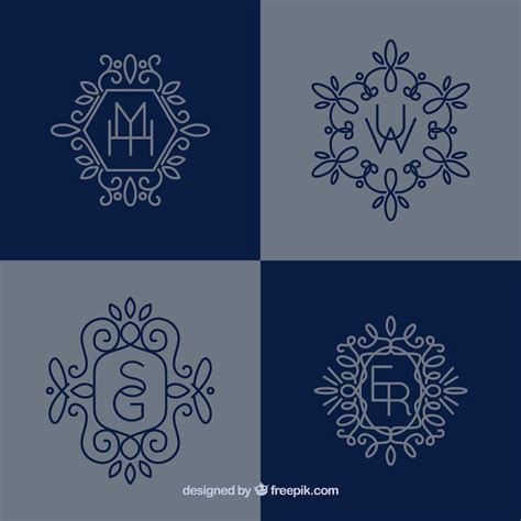 Page 2 | 121 monogram Images - Free Download on Freepik