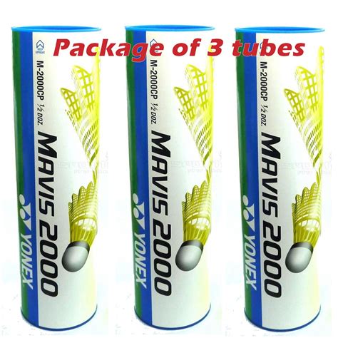 Buy YONEX Mavis 2000 Nylon Tournament Shuttle (1/2 Dozen) (Pkg of 3 ...