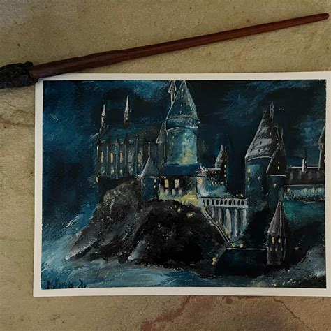 Image result for Hogwarts Acrylic Tutorial