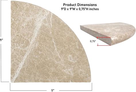 Tenedos Cappuccino Beige Marble Shower Corner Shelf India | Ubuy