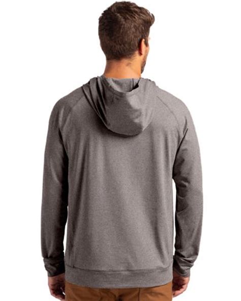 Cutter & Buck Adapt Knit Recycled Mens Heathered Hooded Pullover