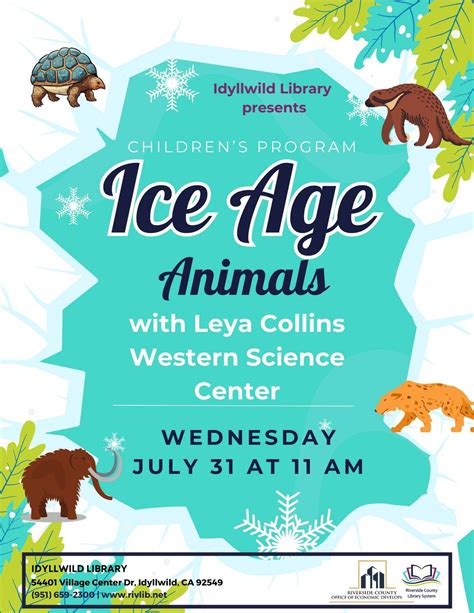 Ice Age Animals with Leya Collins (Western Science Center), 54401 ...