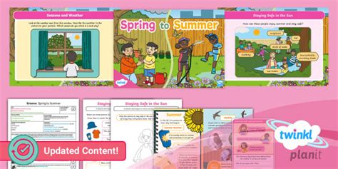 Science Seasonal Changes Year 1 Spring to Summer Lesson Pack