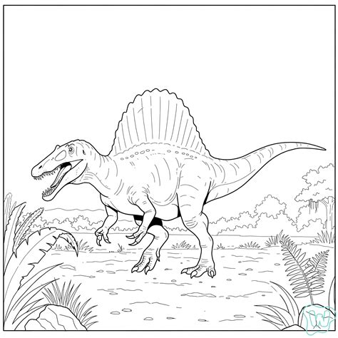36 Spinosaurus Coloring Pages - Download and Print PDF
