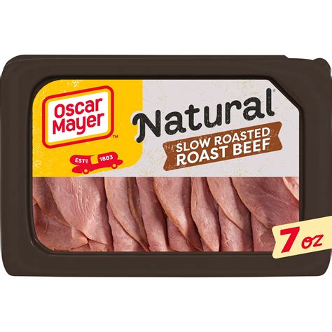 Oscar Mayer Natural Slow Roasted Roast Beef Deli Lunch Meat, 7 oz ...