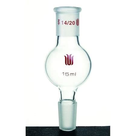 Synthware DISTILLING BULB, KUGELROHR, 14/20, 15mL, 90mm D281015 | Zoro
