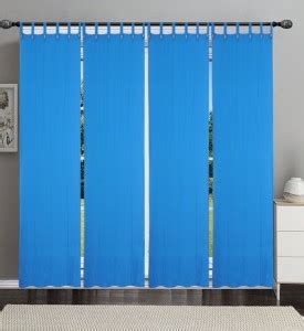 New Ladies Zone 210 cm (7 ft) Cotton Semi Transparent Door Curtain ...
