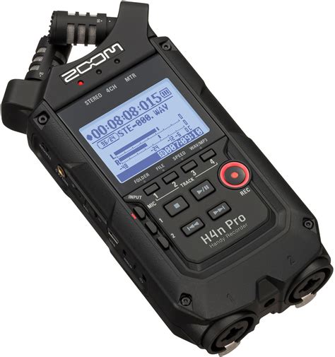ZOOM H4n PRO 4-Track Handheld Digital Audio Recorder - All Black