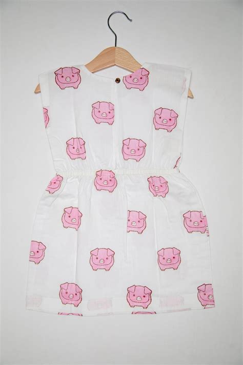 Pig Elastic Waist Dress – Yebbow