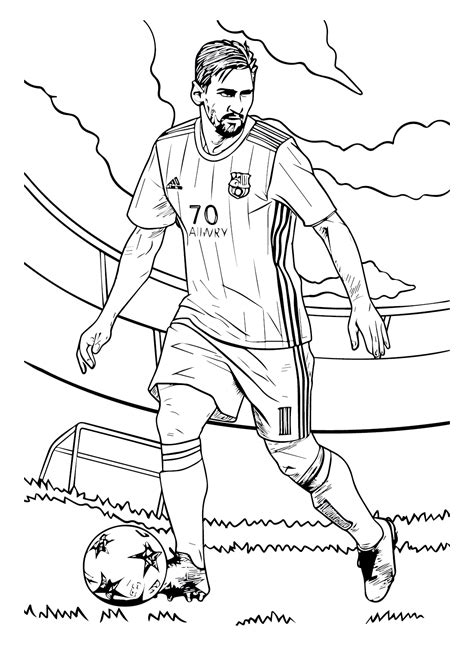 Messi World Cup Coloring Pages