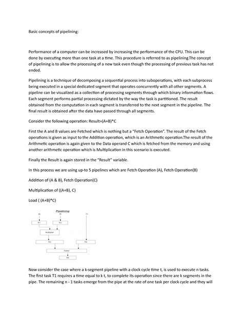 Computer Organisation Basic concepts of pipelining - Basic concepts of ...