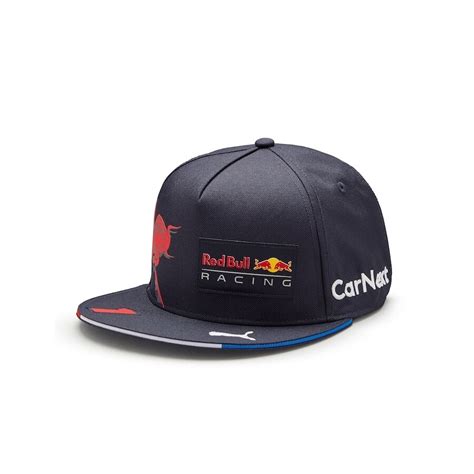 Buy Red Bull Racing Replica Verstappen Flat Brim Cap - Navy, One Size ...