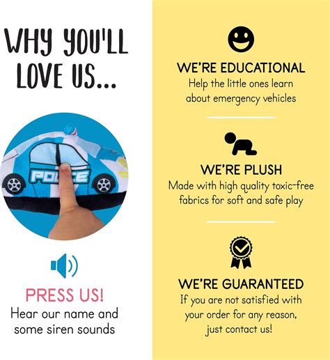 Buy Talking Plush Toy Emergency Vehicles for Toddlers | Emergency ...