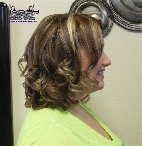 Medium auburn with blonde highlights. Subtle highlights in back and ...