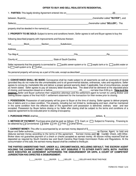 Image result for Real Estate Offer Form