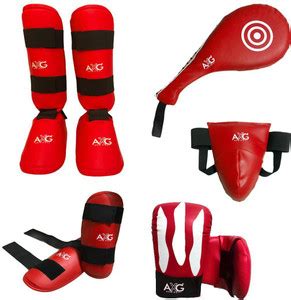 AXG NEW GOAL Karate Taekwondo Muay Thai Kick Kickboxing MMA Kit (Medium ...