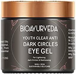 BIOAYURVEDA Youth Clear Anti-Dark Circles Eye Gel for Wrinkles, Fine ...