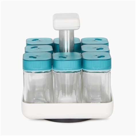 Buy Pamolive Solid Spice jar Set With Stand - Glass -100 ml -Stand 14.6 ...