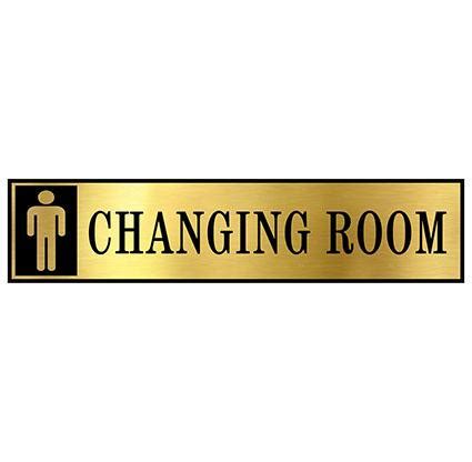 MEN'S CHANGING ROOM Self Adhesive Acrylic Signage Signboard For Stores ...