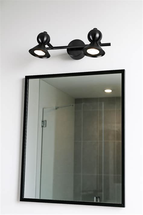 HDC Dual Focus 2×5W Matte Black Adjustable Spotlight Wall Light