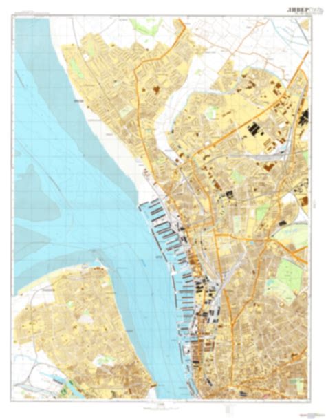 Liverpool 1 (UK) - Soviet Military City Plans – Longitude Maps