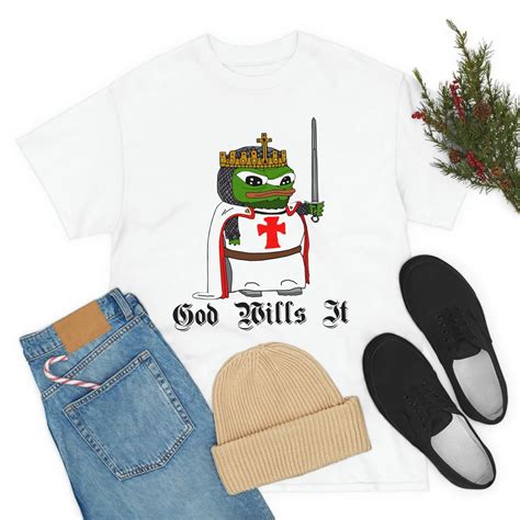 Crusader Pepe "God Wills It" Tee – 4LibertyShop