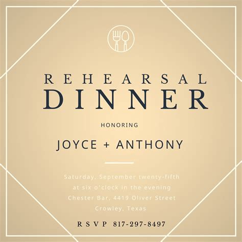 Customize 68+ Rehearsal Dinner Invitations Templates Online - Canva