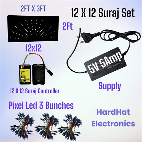 12 X 12 Complete set pixel led set | HardHat Electronics