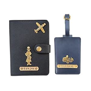 The Bling Stores Personalized Custom Genuine PU Leather Passport Cover ...