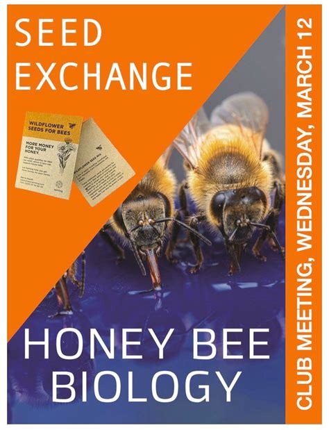 Presentation on Bee Biology followed by a Seed Exchange , 850 W ...