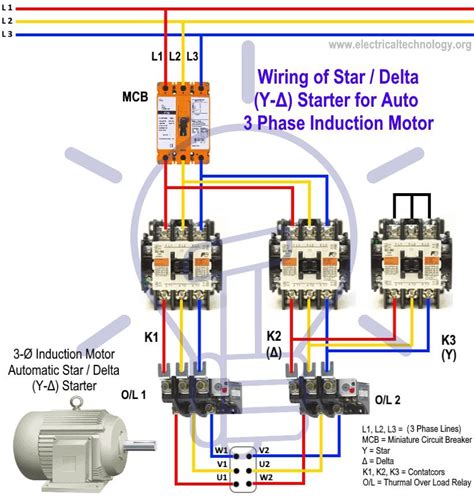 Image result for Three-Phase Motor Connection