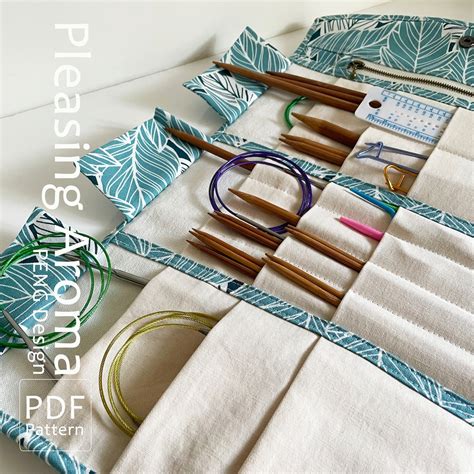 Sewing Pattern Knitting Needle Case/2 Size/needle Case Pattern/canvas ...