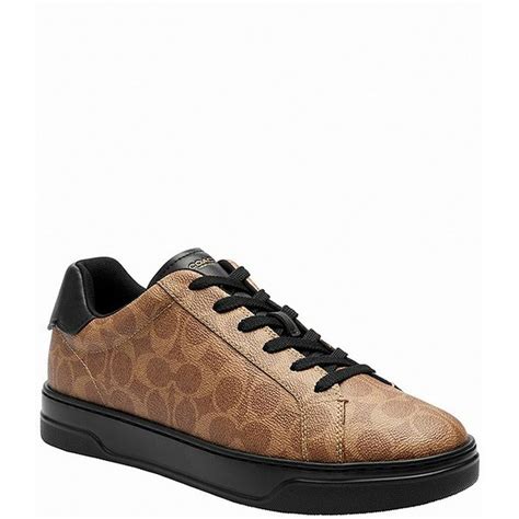 Coach Men's High Line Signature Sneakers, Size 13 - Khaki & Black (1 ...