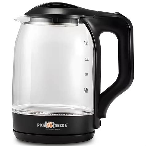 Pick Ur Needs Electric Glass Tea Coffee Kettle Jug 1.8L With LED Backl