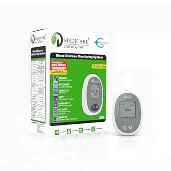 D MEDICARE® Blood Glucose Monitoring System Glucometer Kit | Accurate ...