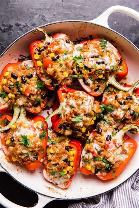 Vegetarian stuffed peppers – Artofit