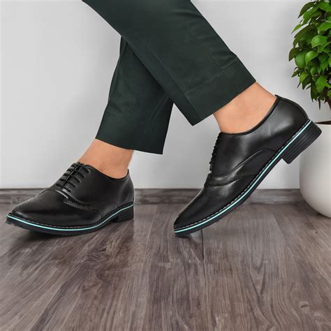 NOAK HANDCRAFTED BLACK VEGAN LEATHER FORMAL LACE-UP SHOE
