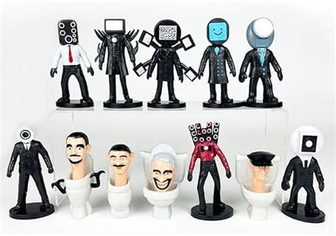 Buy TADALU 12Pcs Skibidi Battle Action Figures Set, Skibidi Toilet ...