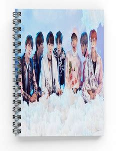 MG Brand BTS BANGTAN BOYS Spiral Bounded Rulled Notebook Diary A5 SIZE ...