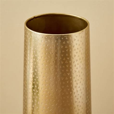 Buy Colossal Athan Metal Etched Vase - Large from Home Centre at just ...