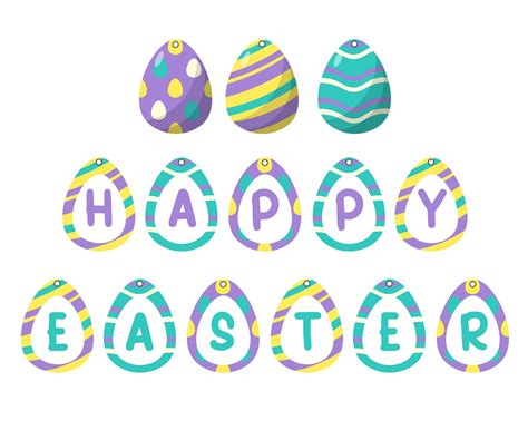 Easter banner diy 14 free pdf printables – Artofit