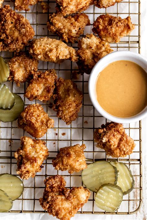 Crispy Chicken Nuggets with Tangy Dipping Sauce - Cooking with Cocktail ...