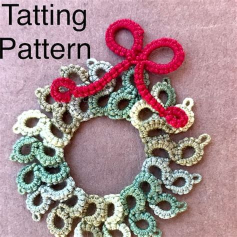 PDF Tatting Pattern Holiday Wreath With Bow - Etsy India
