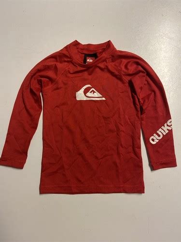 Quiksilver Red Logo wet shirt 2T kids infant toddler - Picture 1 of 3