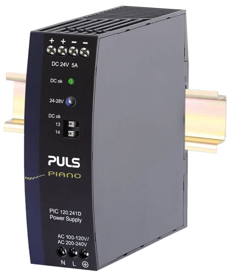 PIC120.241D PULS | PULS PIANO Switched Mode DIN Rail Power Supply, 230V ...